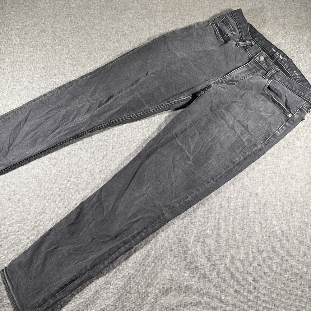 Banana Republic Traveler Jeans Mens 32x30 Black Slim Fit Stretch Denim Pants